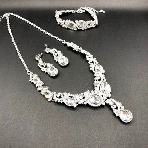 3-Piece set necklace bracelet earrings Miraculous Garden set NIB